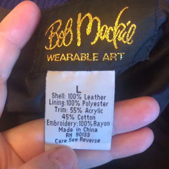 BOB MACKIE Wearable Art WASHABLE SUEDE LEATHER - Picture 8 of 11